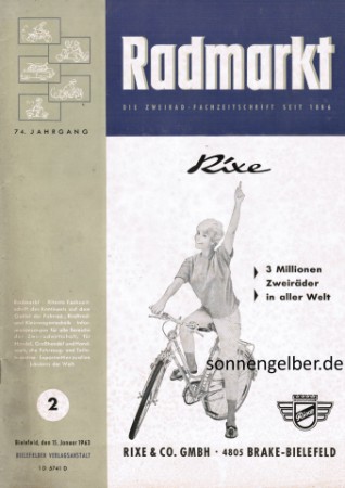 50er jahre fahrrad-anhänger ‚rixe‘